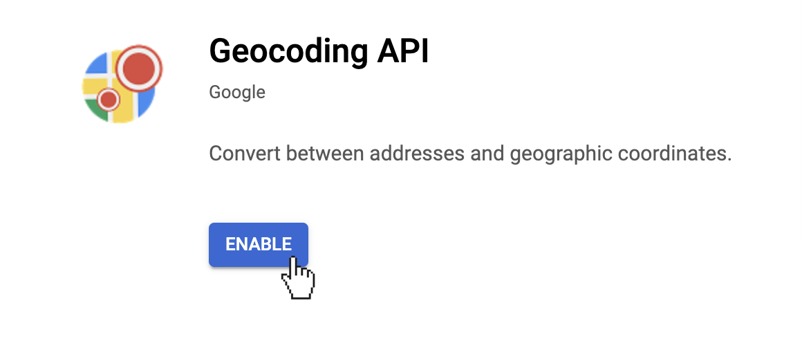 Select enable to activate the map