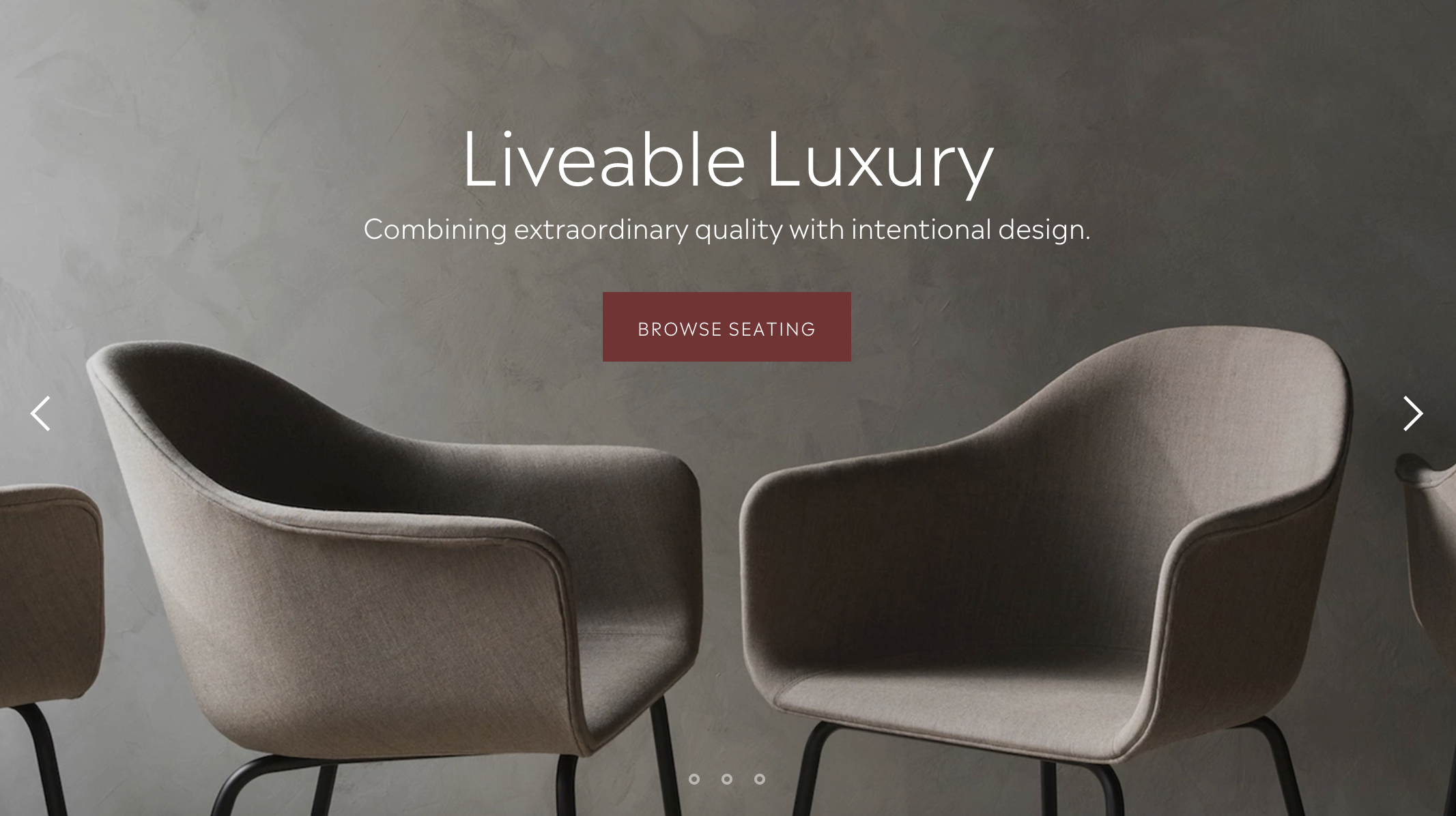 Slideshow section on Safa demo storefront